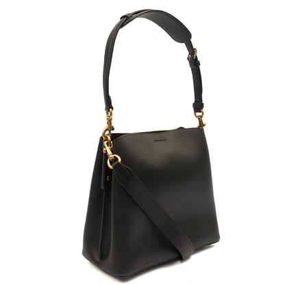 Coach Bucket Bag Willow Tote in Black, Leather — Back View