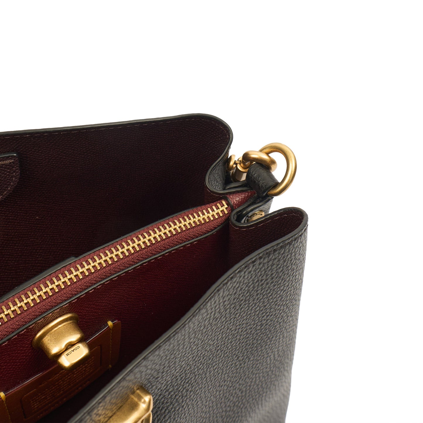 Coach Bucket Bag Willow Tote in Black, Leather — Alternate View 7
