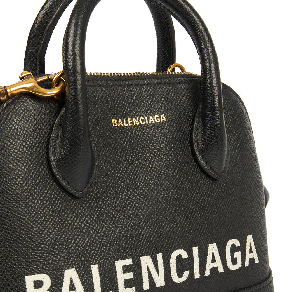 Balenciaga Top Handle Ville Top Handle XXS in Black, Veau (Calfskin) — Alternate View 12