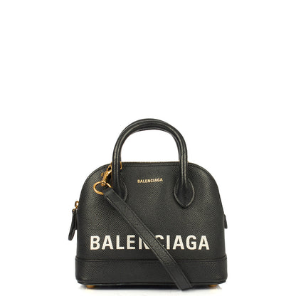 Balenciaga Top Handle Ville Top Handle XXS in Black, Veau (Calfskin) — Back View