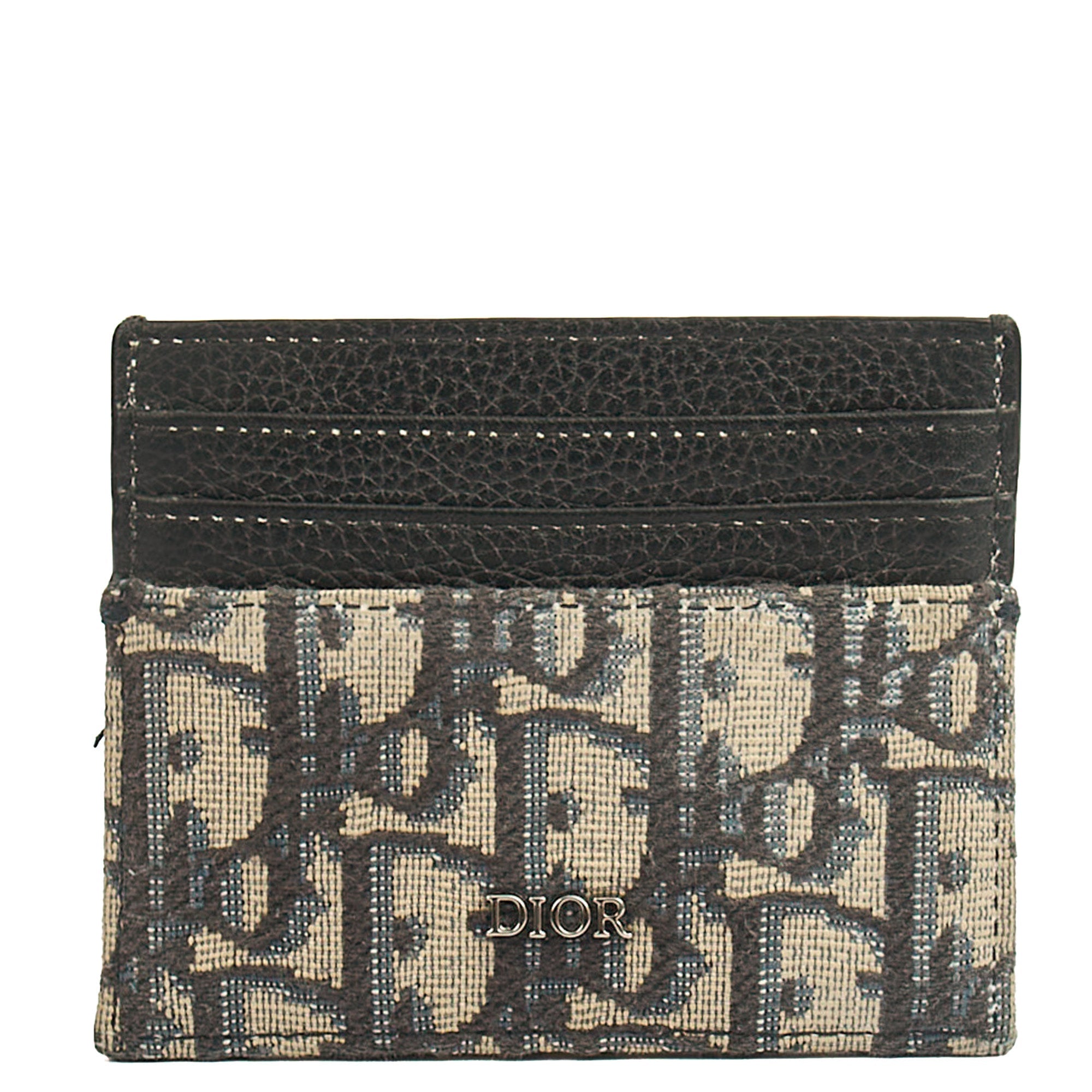Christian Dior Card Holder Diorama Card Holder in Monogram, Canvas — Front View