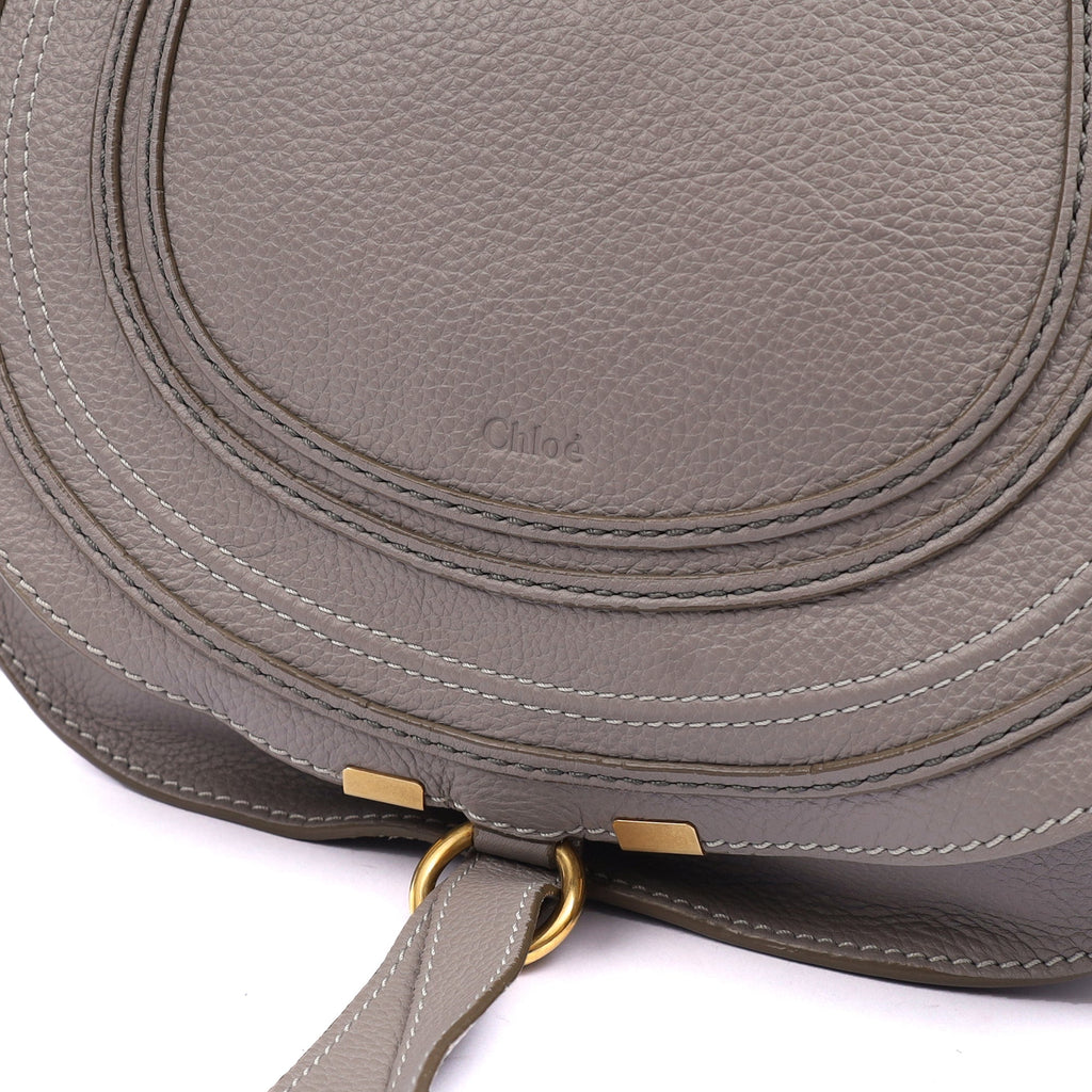 Chloe Cross Body Marcie - Large in Pastel Grey, Leather — Alternate View 12