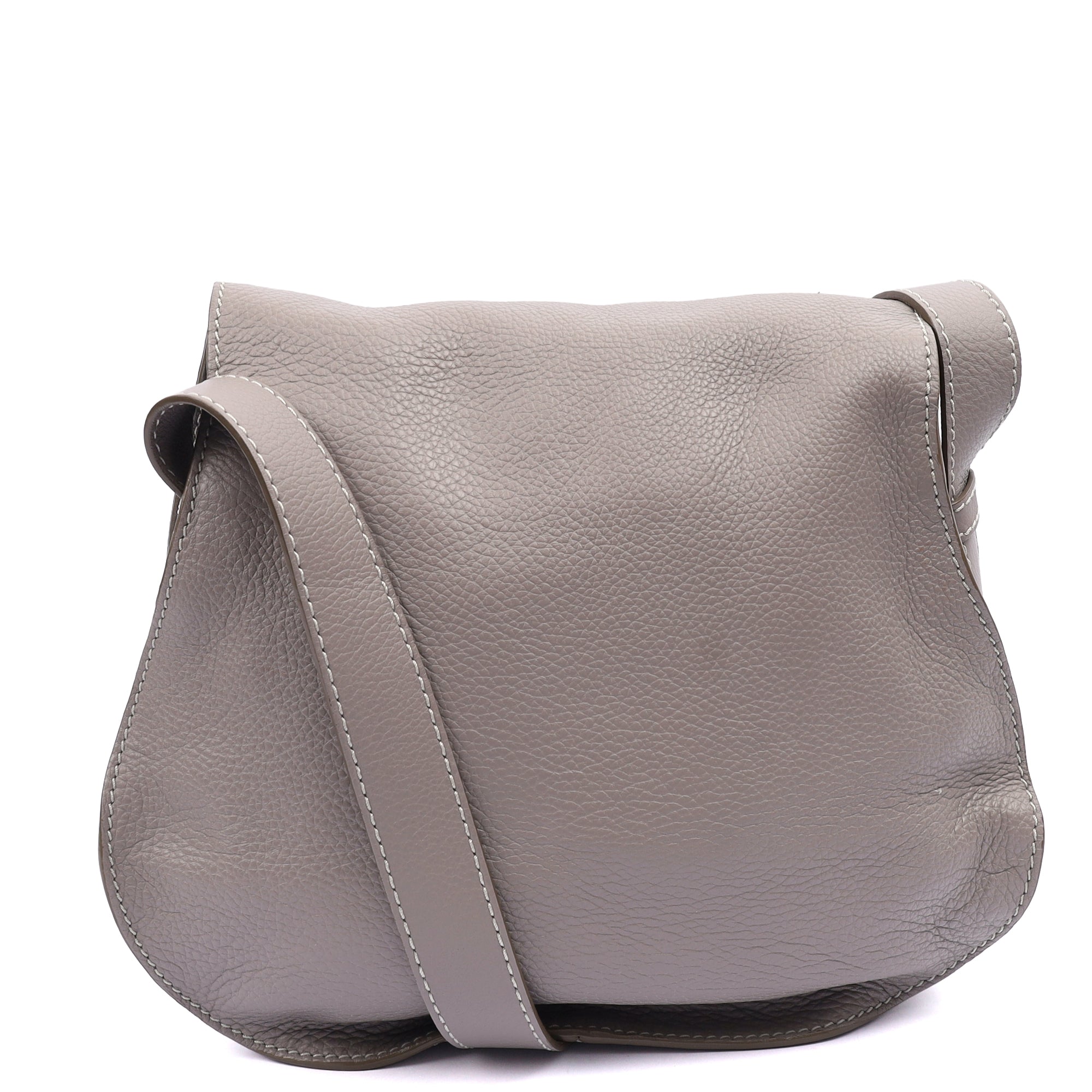 Chloe Cross Body Marcie - Large in Pastel Grey, Leather — Alternate View 9