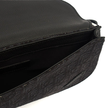 Christian Dior Cross Body Homme - Saddle Bag in Black, Fabric — Lifestyle View