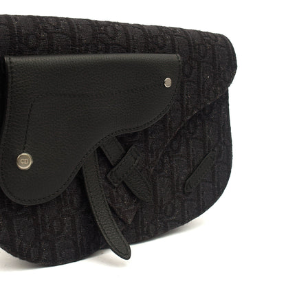 Christian Dior Cross Body Homme - Saddle Bag in Black, Fabric — Alternate View 12