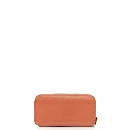 Chloe Marcie Wallet in Pink, Calfskin Leather — Back View