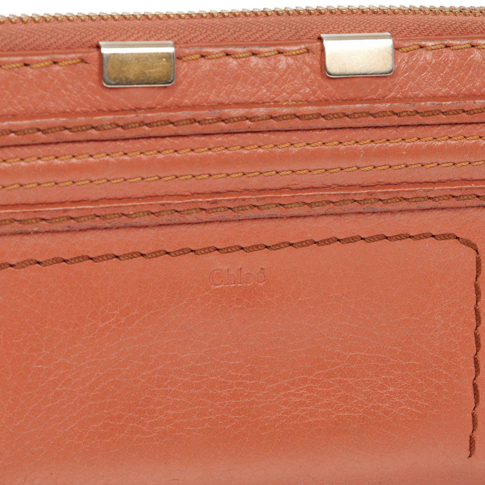 Chloe Marcie Wallet in Pink, Calfskin Leather — Alternate View 14