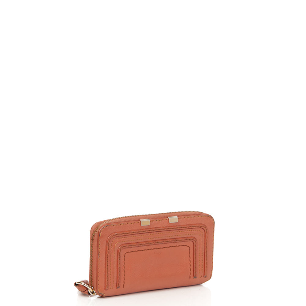 Chloe Marcie Wallet in Pink, Calfskin Leather — Alternate View 20