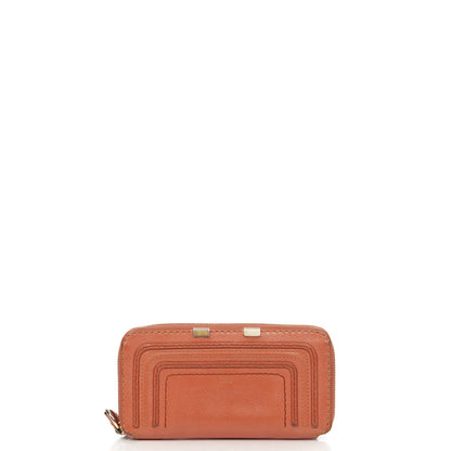 Chloe Marcie Wallet in Pink, Calfskin Leather — Front View