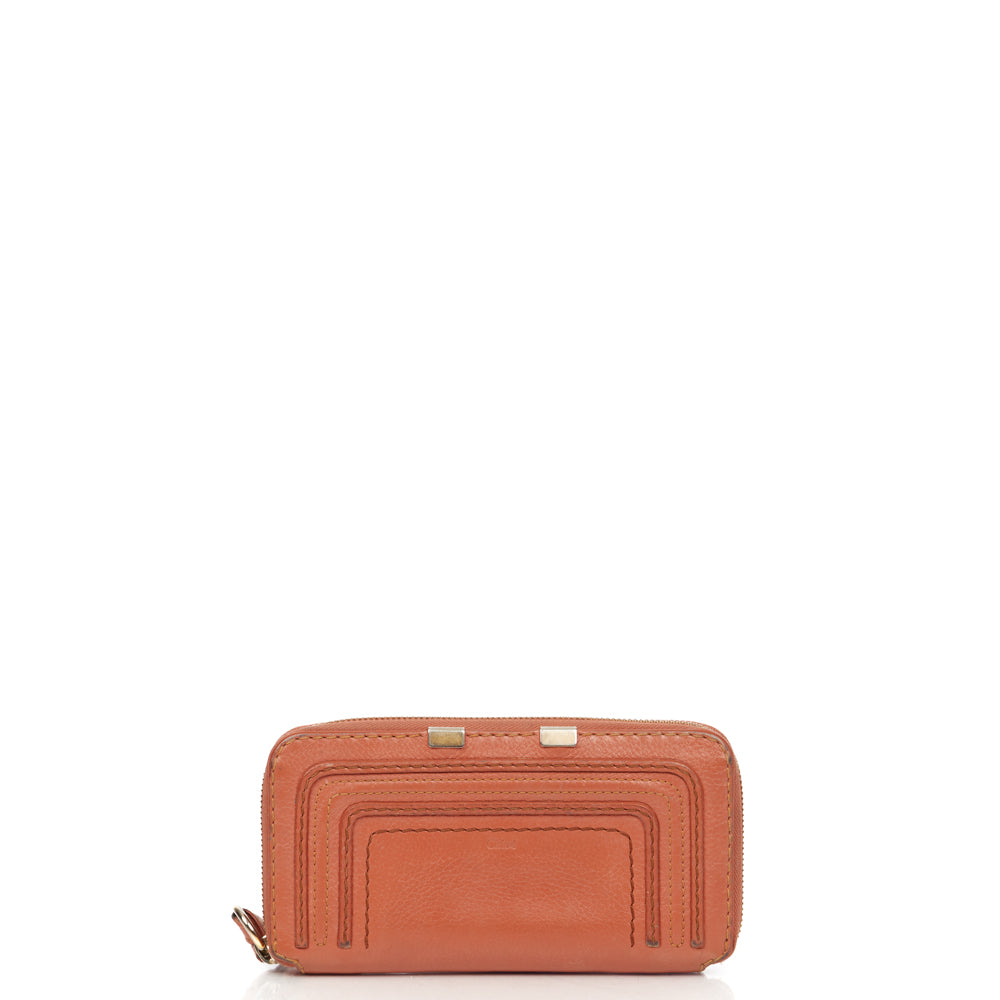 Chloe Marcie Wallet in Pink, Calfskin Leather — Alternate View 19