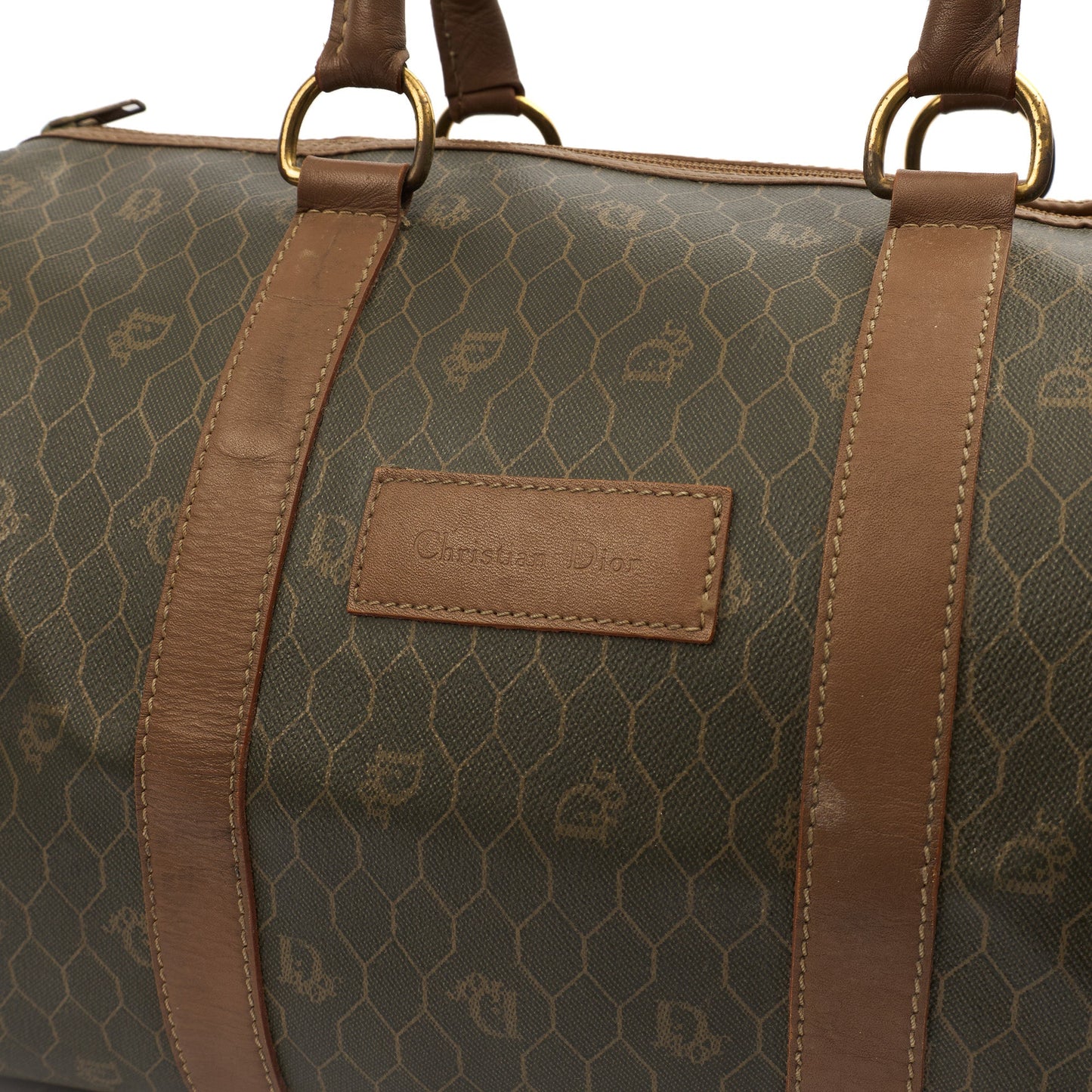 Christian Dior Top Handle Vintage Boston in Brown, Leather — Lifestyle View