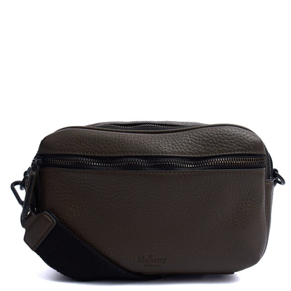 Mulberry Cross Body Urban Zipped Reporter in Khaki Meadow, Calfskin Leather — Alternate View 7