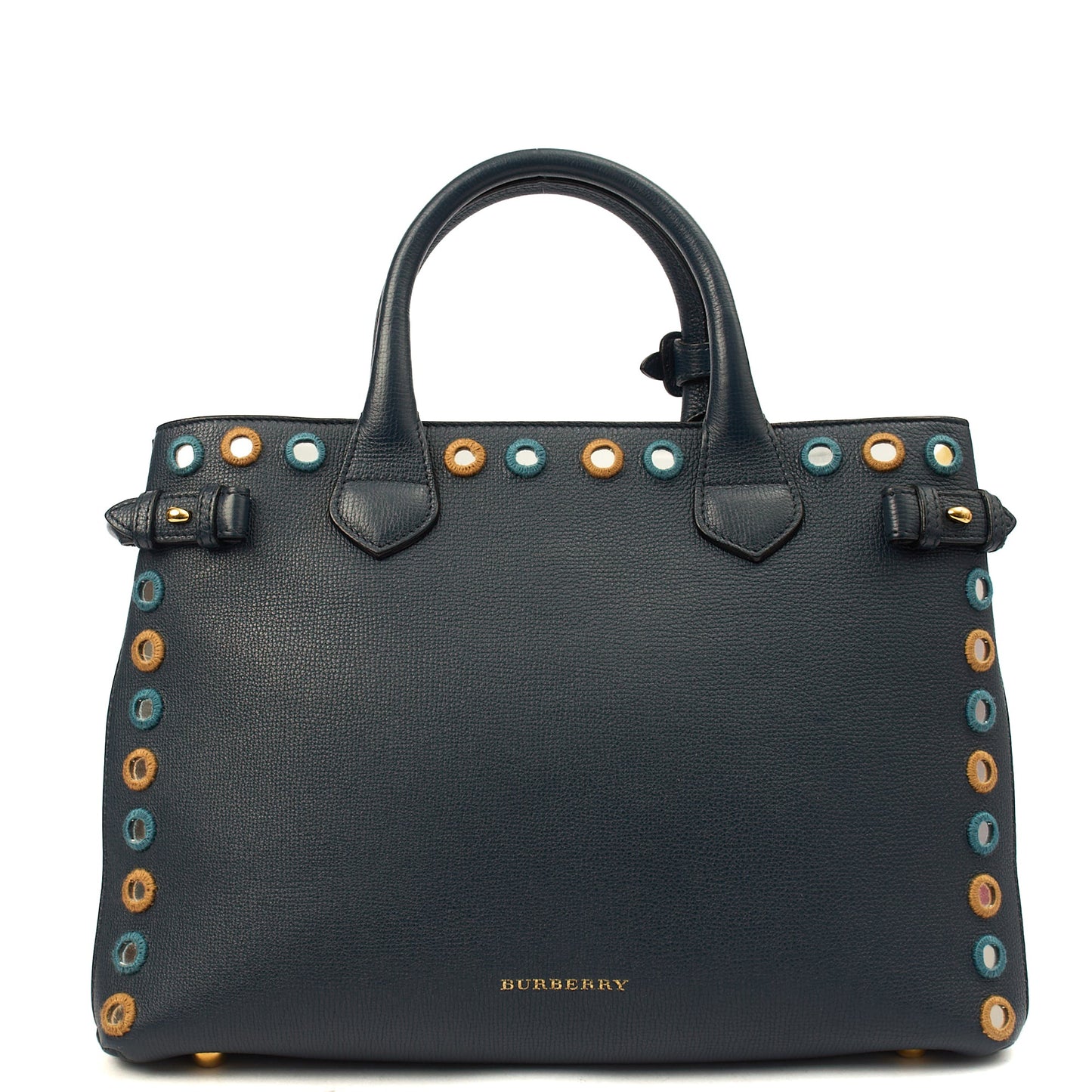 Burberry Tote Banner - Small in Navy, Leather — Alternate View 13