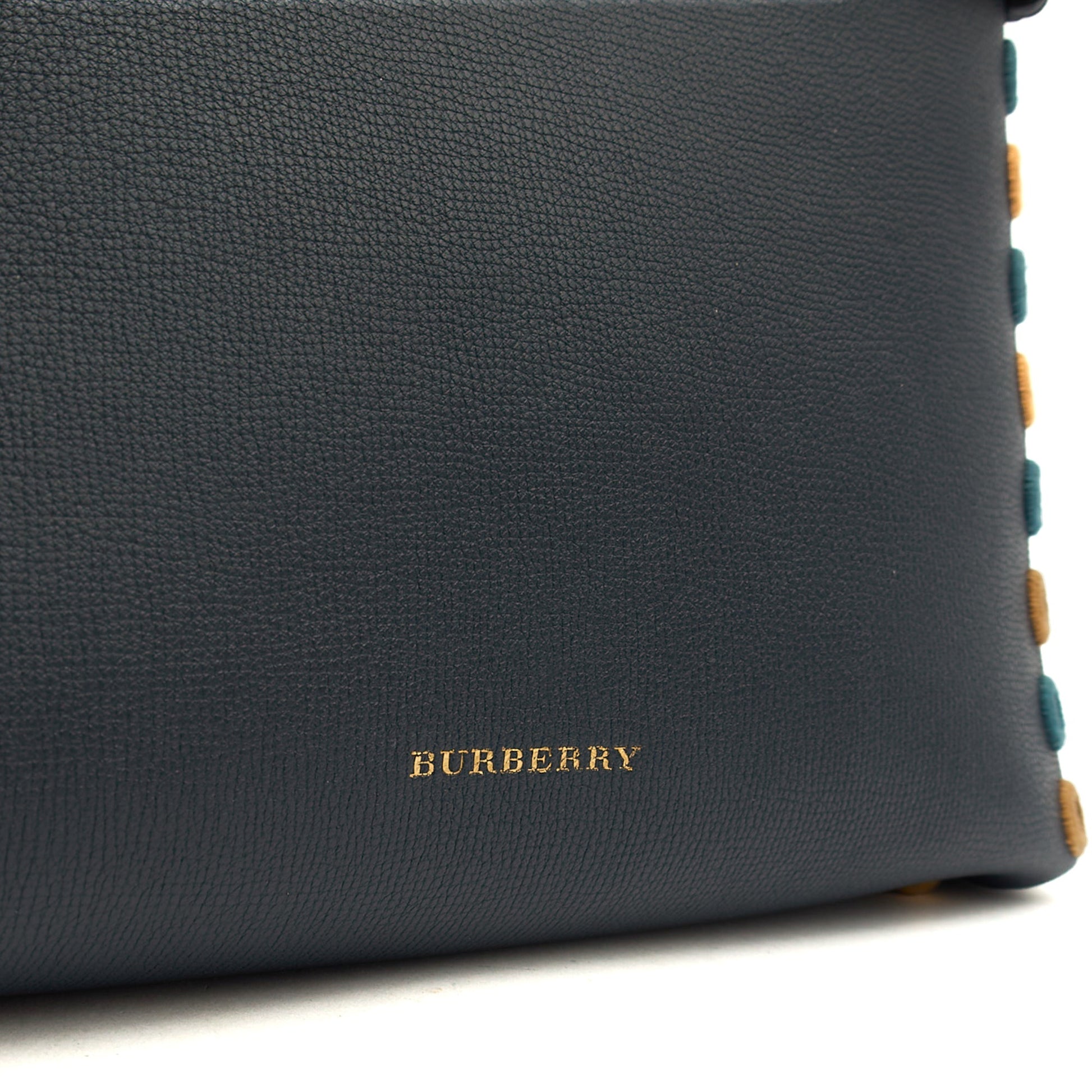 Burberry Tote Banner - Small in Navy, Leather — Lifestyle View