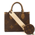 Louis Vuitton Cross Body On The Go PM in Reverse Monogram, Canvas — Front View