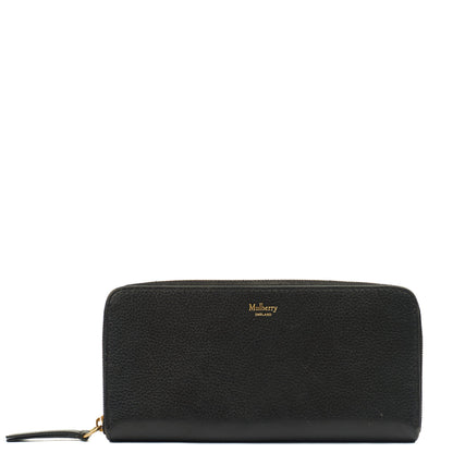 Mulberry Wallet Zip Around Wallet - Medium in Black, Calfskin Leather — Alternate View 7