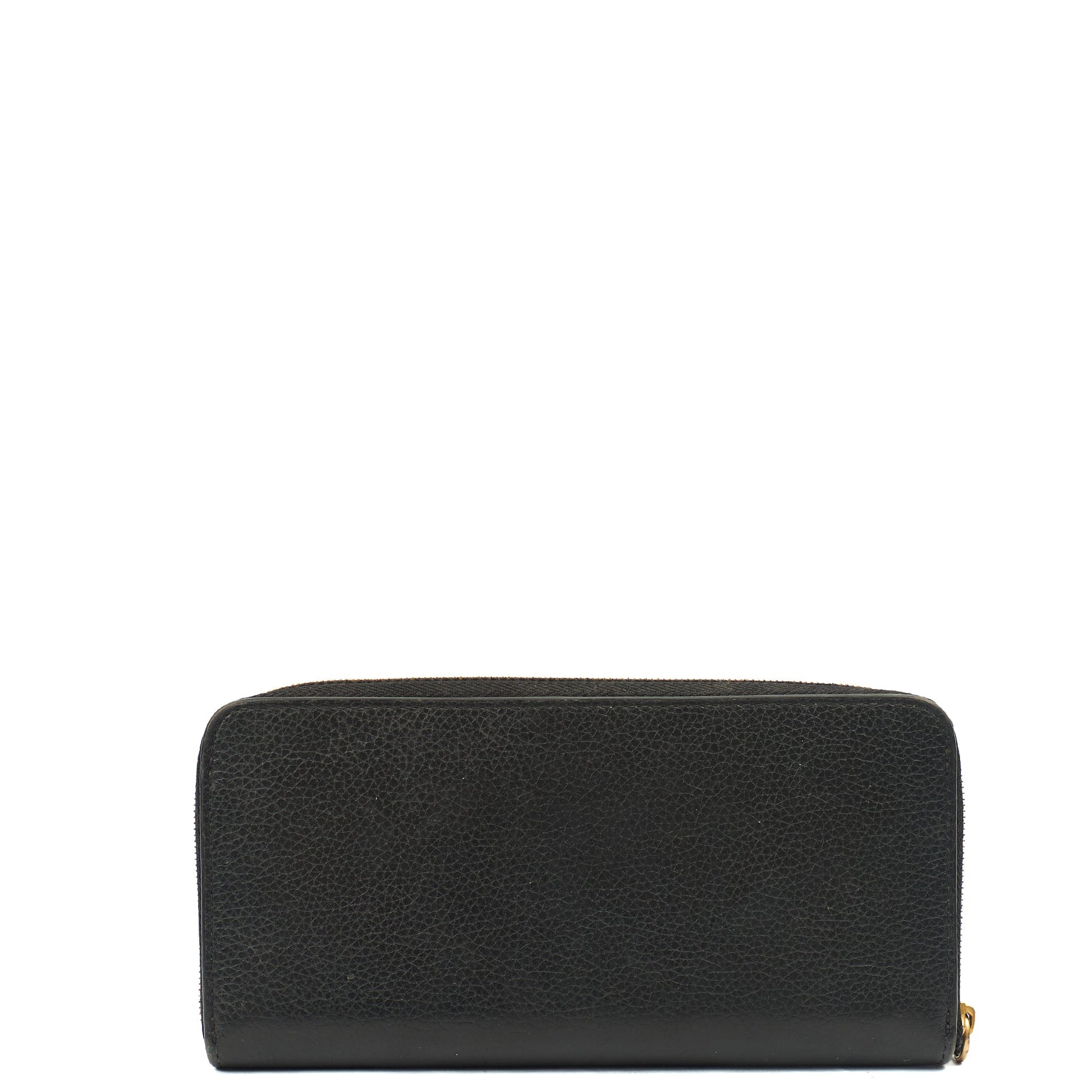 Mulberry Wallet Zip Around Wallet - Medium in Black, Calfskin Leather — Top View