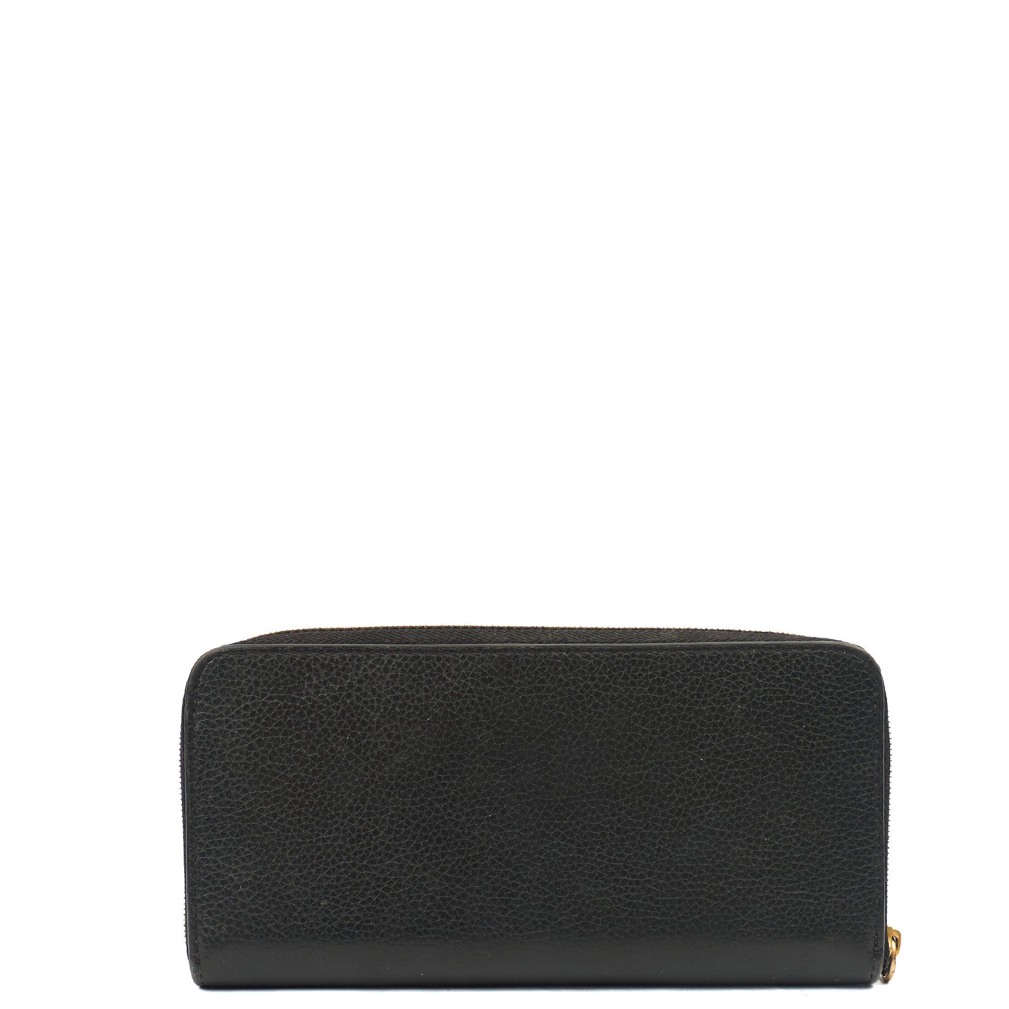 Mulberry Wallet Zip Around Wallet - Medium in Black, Calfskin Leather — Top View