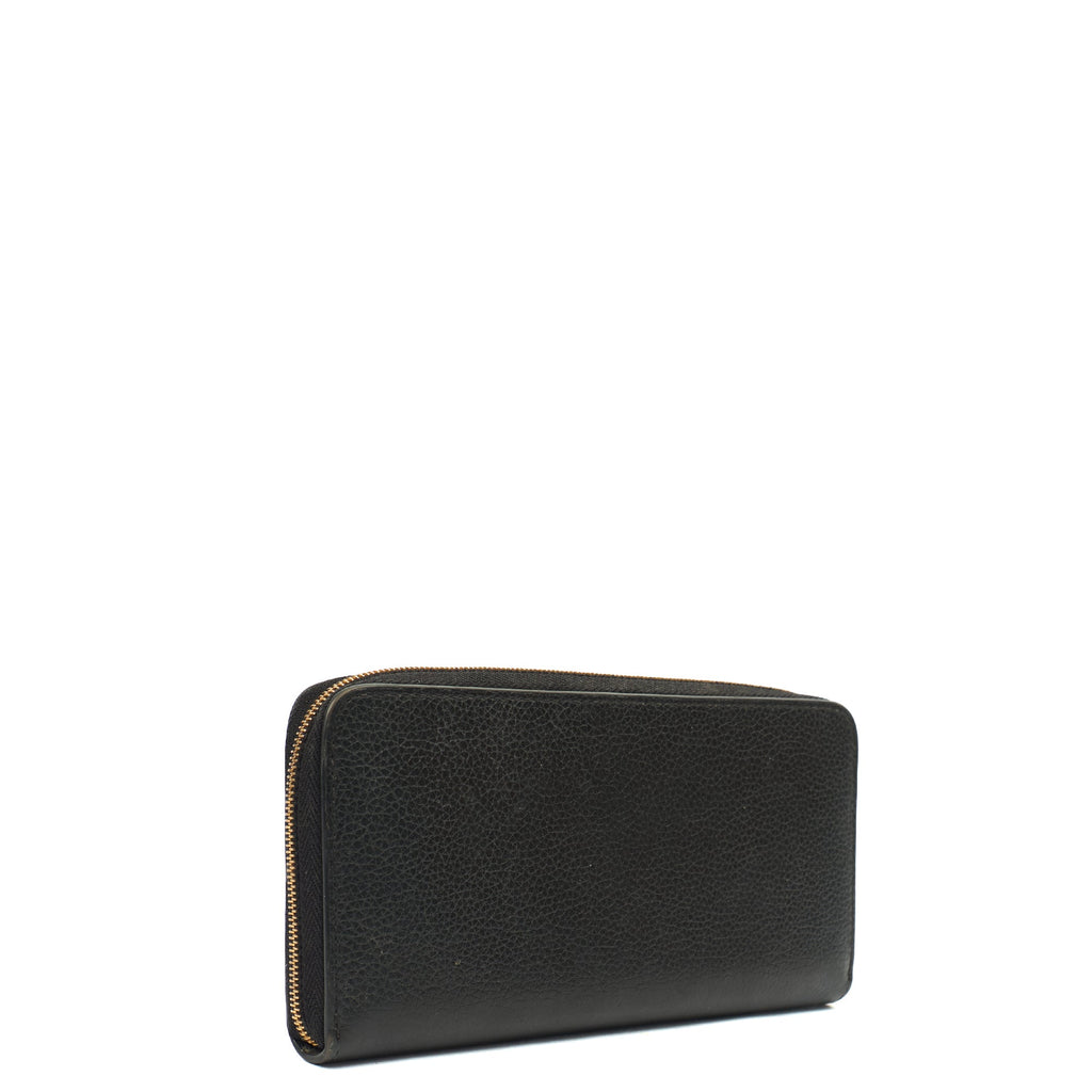 Mulberry Wallet Zip Around Wallet - Medium in Black, Calfskin Leather — Alternate View 9