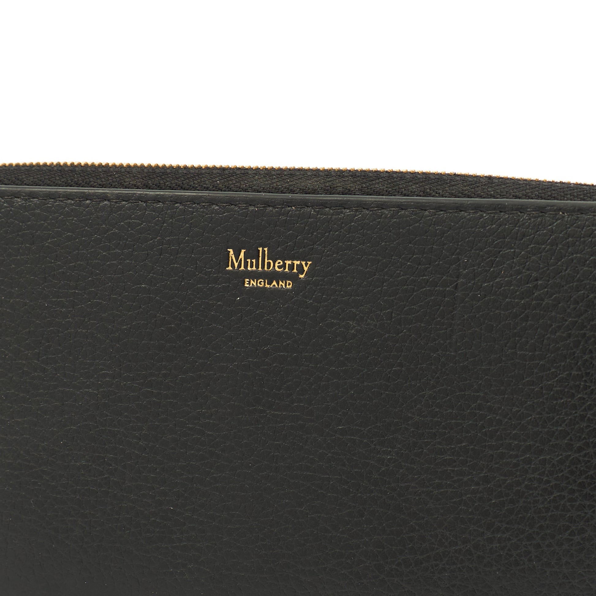Mulberry Wallet Zip Around Wallet - Medium in Black, Calfskin Leather — Alternate View 8