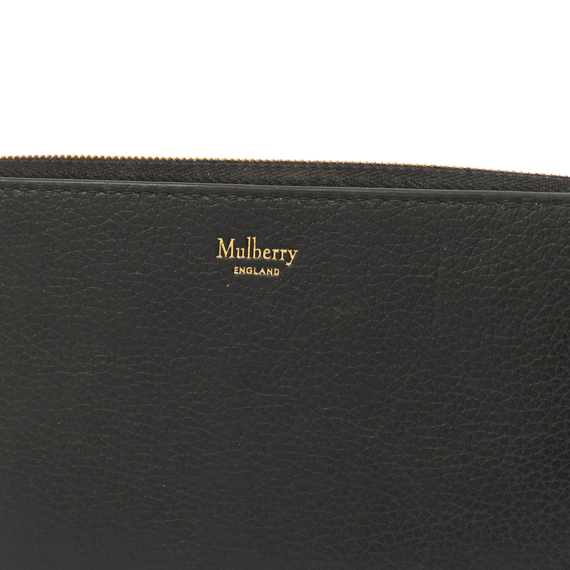 Mulberry Wallet Zip Around Wallet - Medium in Black, Calfskin Leather — Alternate View 8
