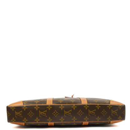 Louis Vuitton Tote Porte-Documents Voyage MM in Monogram, Canvas — Detail View
