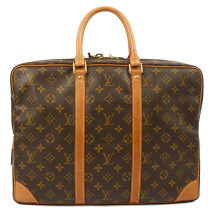 Louis Vuitton Tote Porte-Documents Voyage MM in Monogram, Canvas — Top View