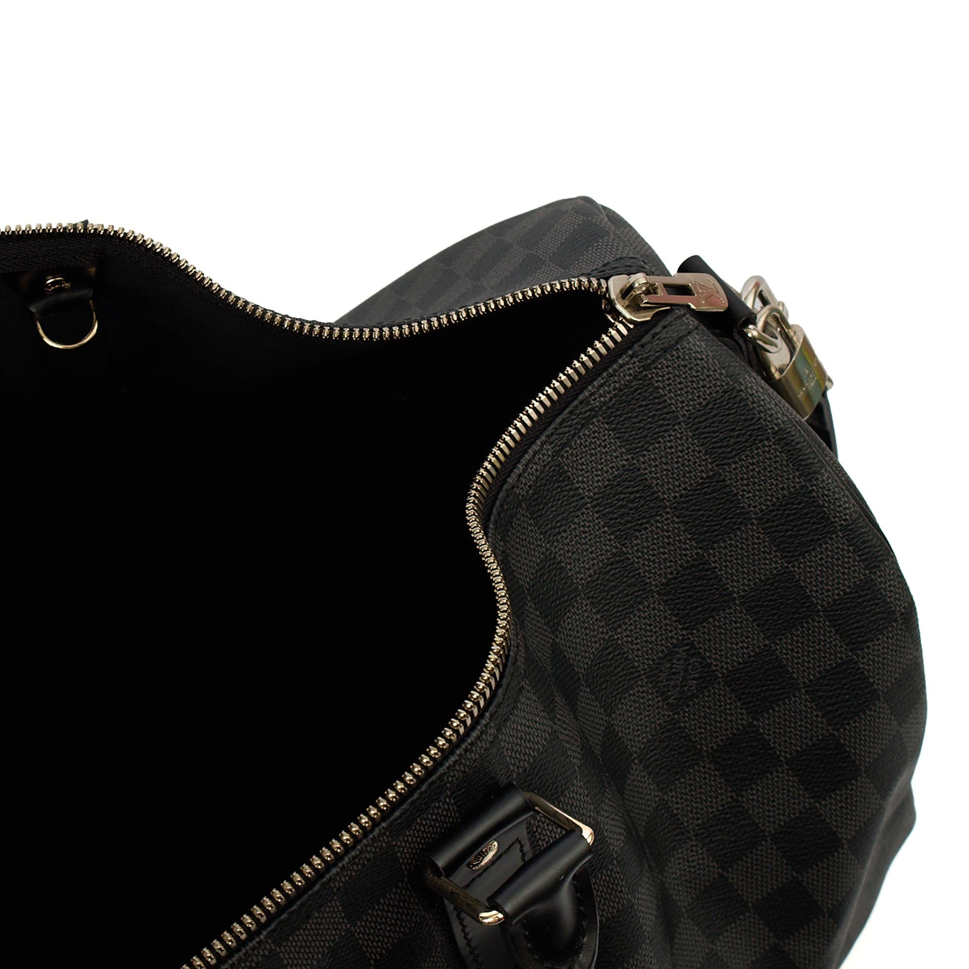 Louis Vuitton Keepall 45 Bandouliere in Damier Graphite, Canvas — Alternate View 8