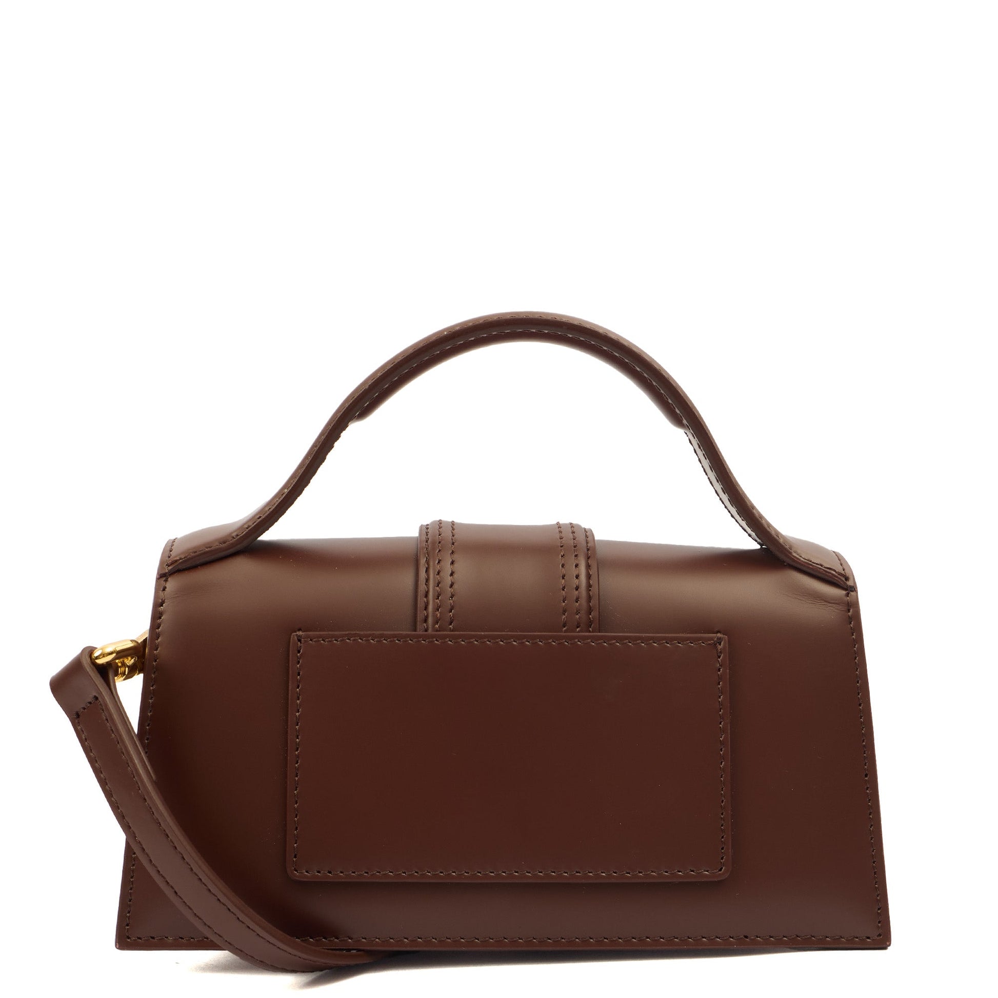 Jacquemus Mini Bag Le Bambino in Brown, Leather — Back View
