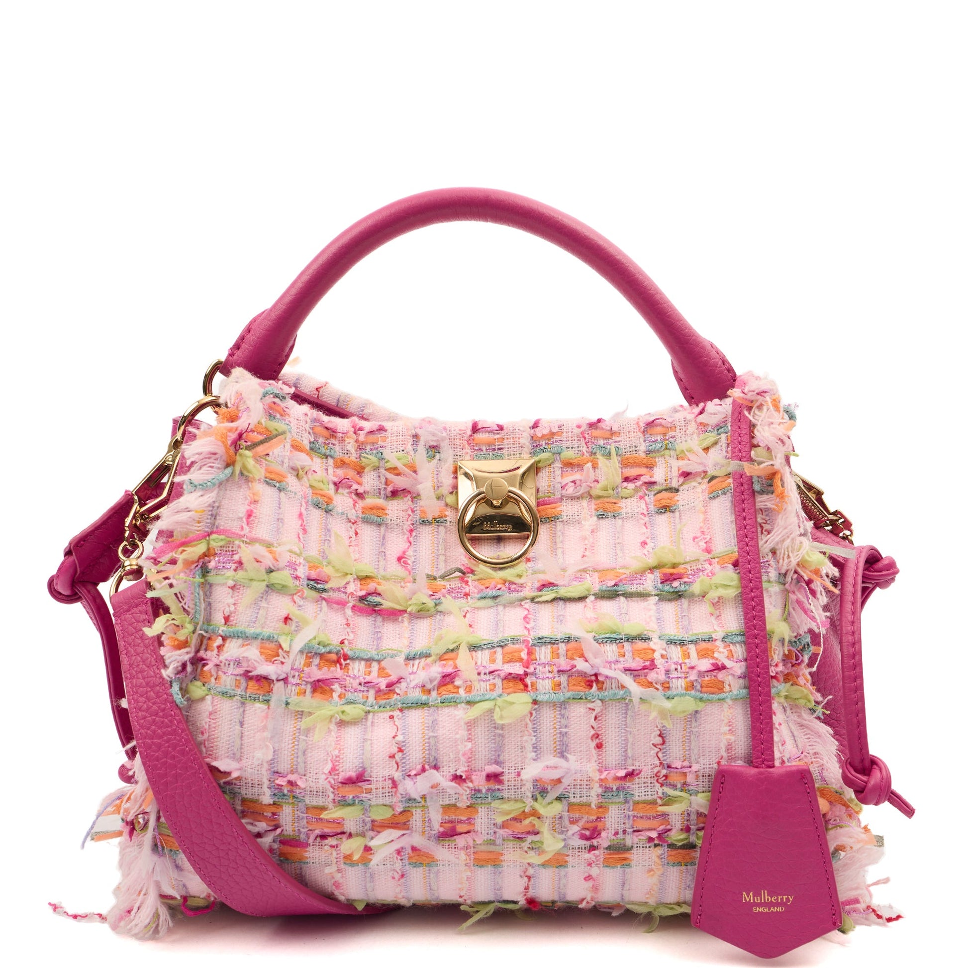 Mulberry Cross Body Iris - Small in Pink, Leather — Front View