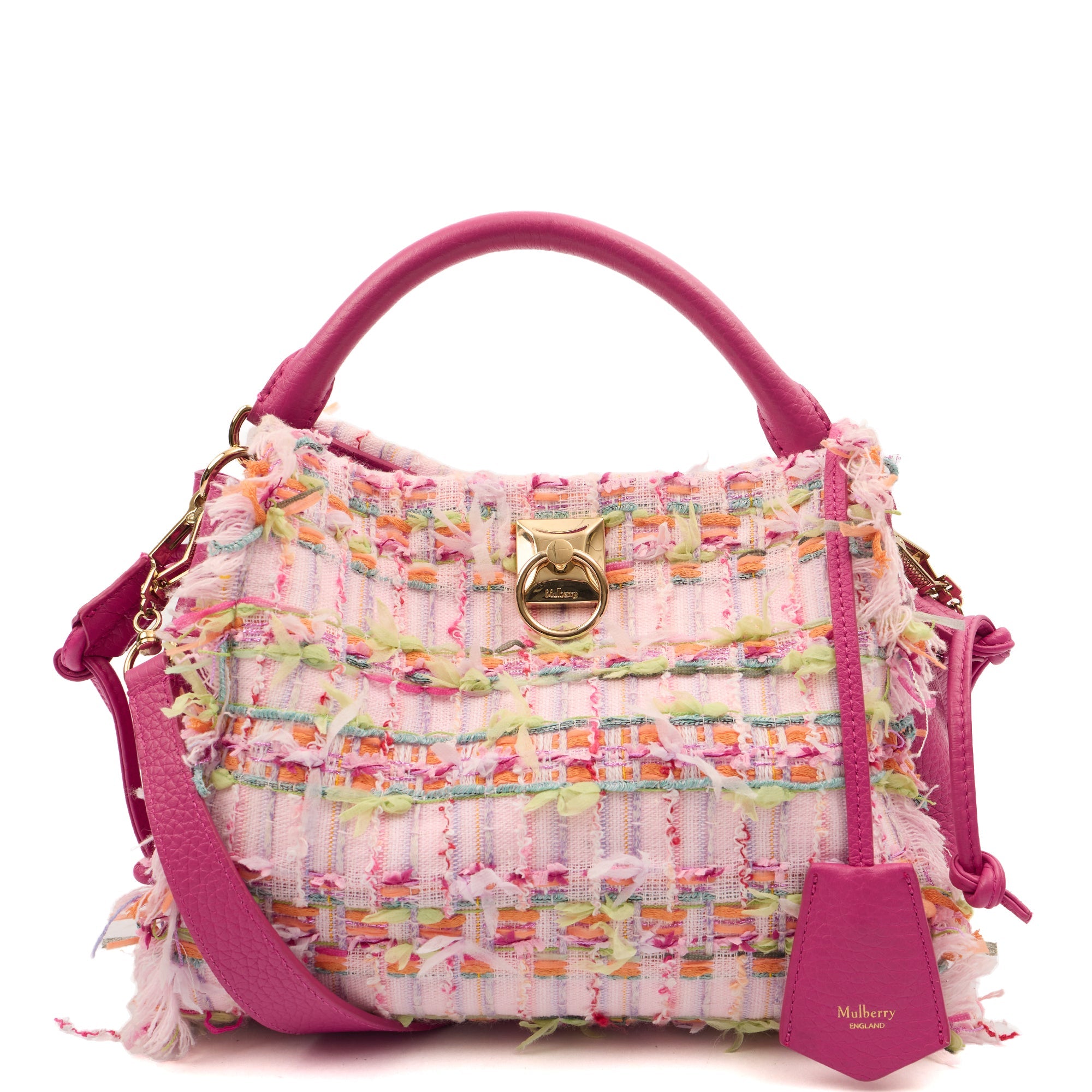 Mulberry Cross Body Iris - Small in Pink, Leather — Front View