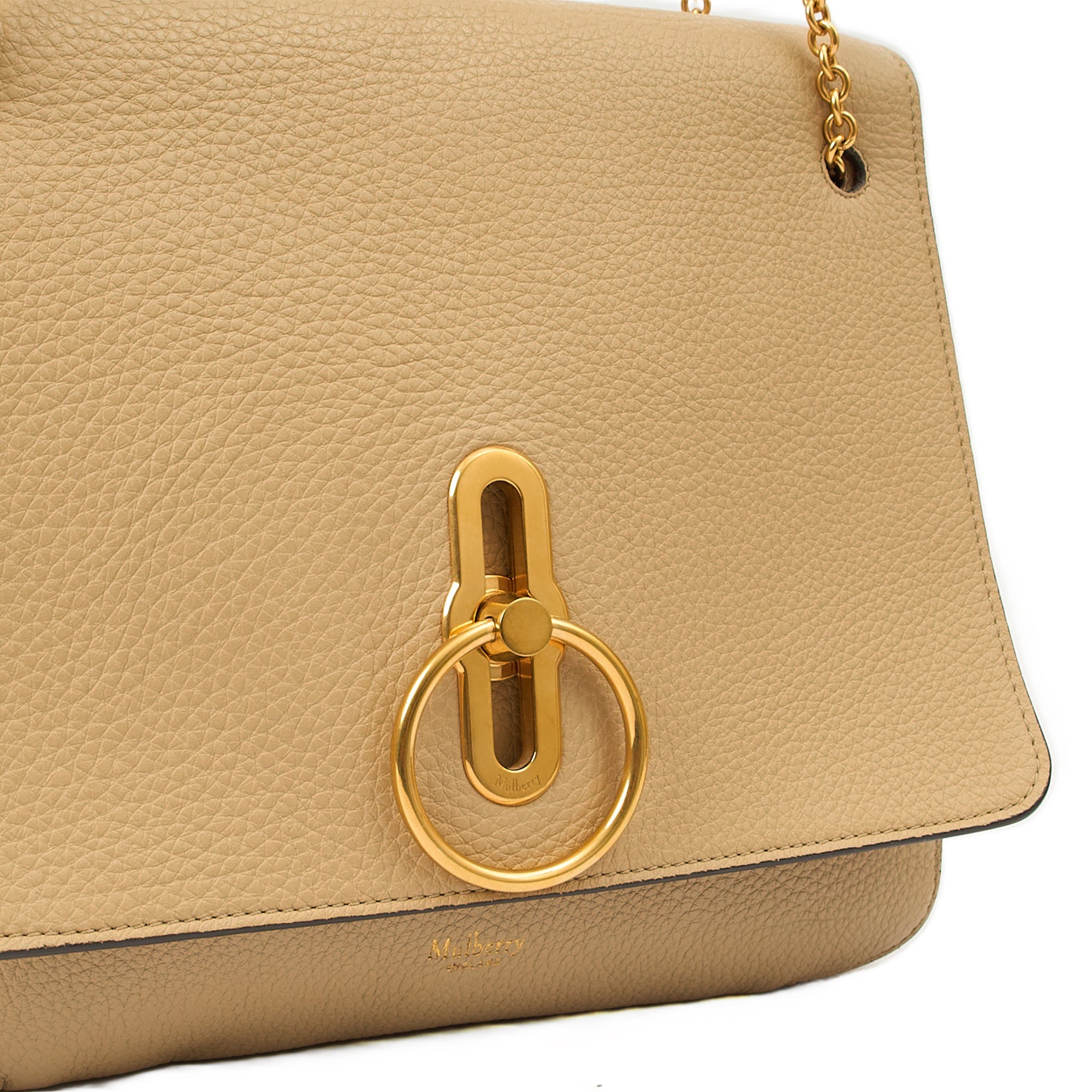 Mulberry Shoulder Bag Marloes Satchel in Brown, Calfskin Leather — Lifestyle View