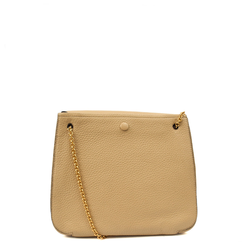 Mulberry Shoulder Bag Marloes Satchel in Brown, Calfskin Leather — Back View