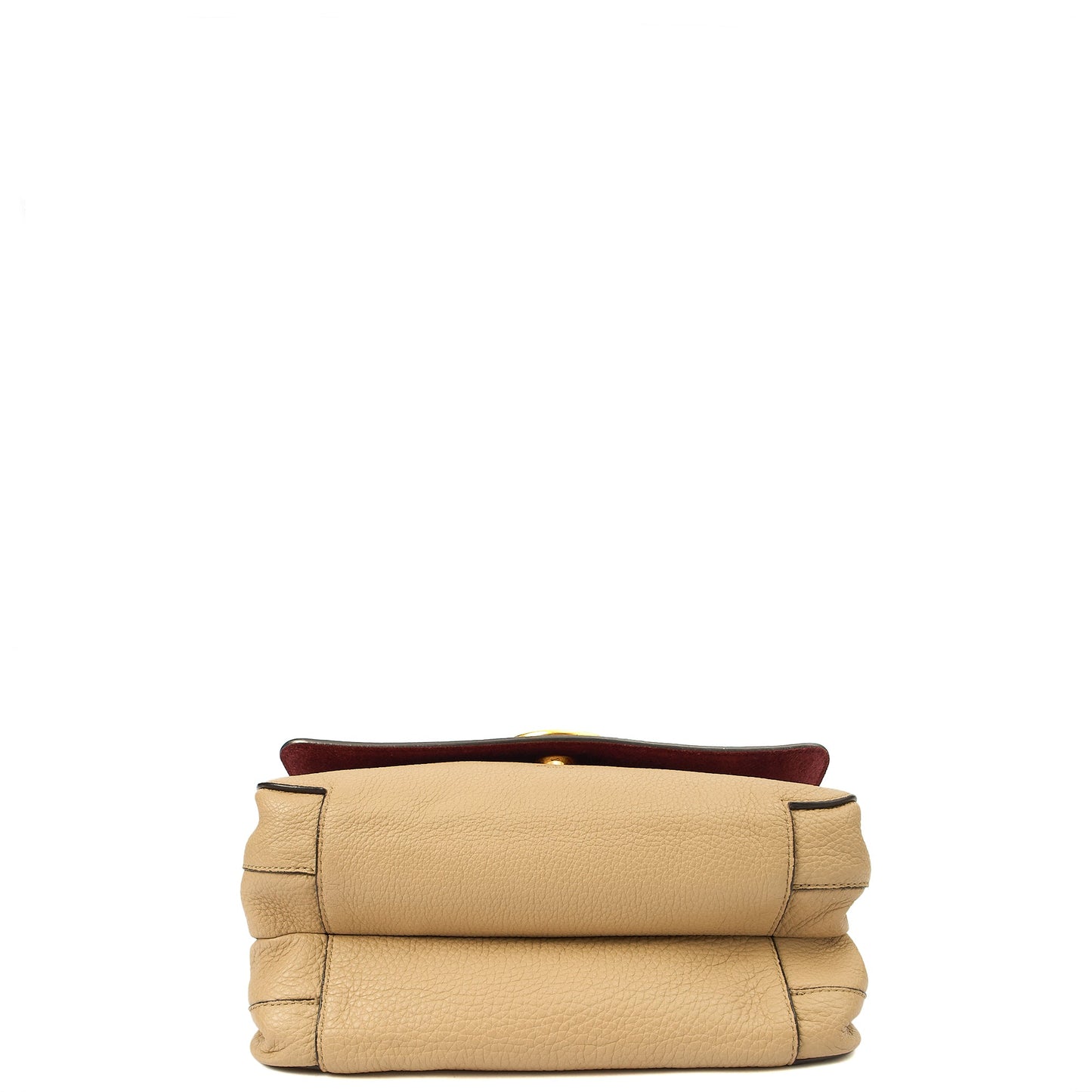 Mulberry Shoulder Bag Marloes Satchel in Brown, Calfskin Leather — Top View