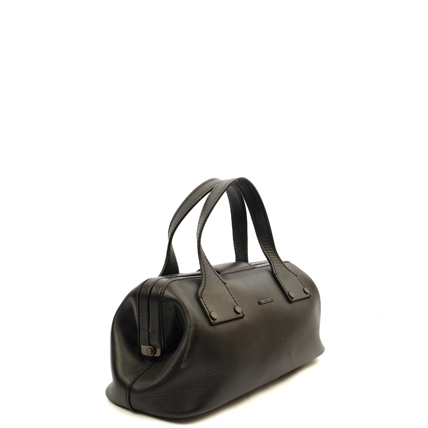 Gucci Top Handle Vintage Shoulder Bag in Black, Leather — Alternate View 11