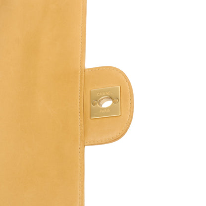 Chanel Chocolate Bar Quilted Flap Bag - East West in Neutral, Lambskin Leather — Alternate View 9