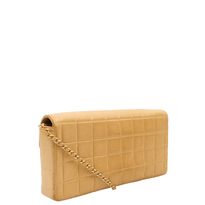 Chanel Chocolate Bar Quilted Flap Bag - East West in Neutral, Lambskin Leather — Alternate View 13