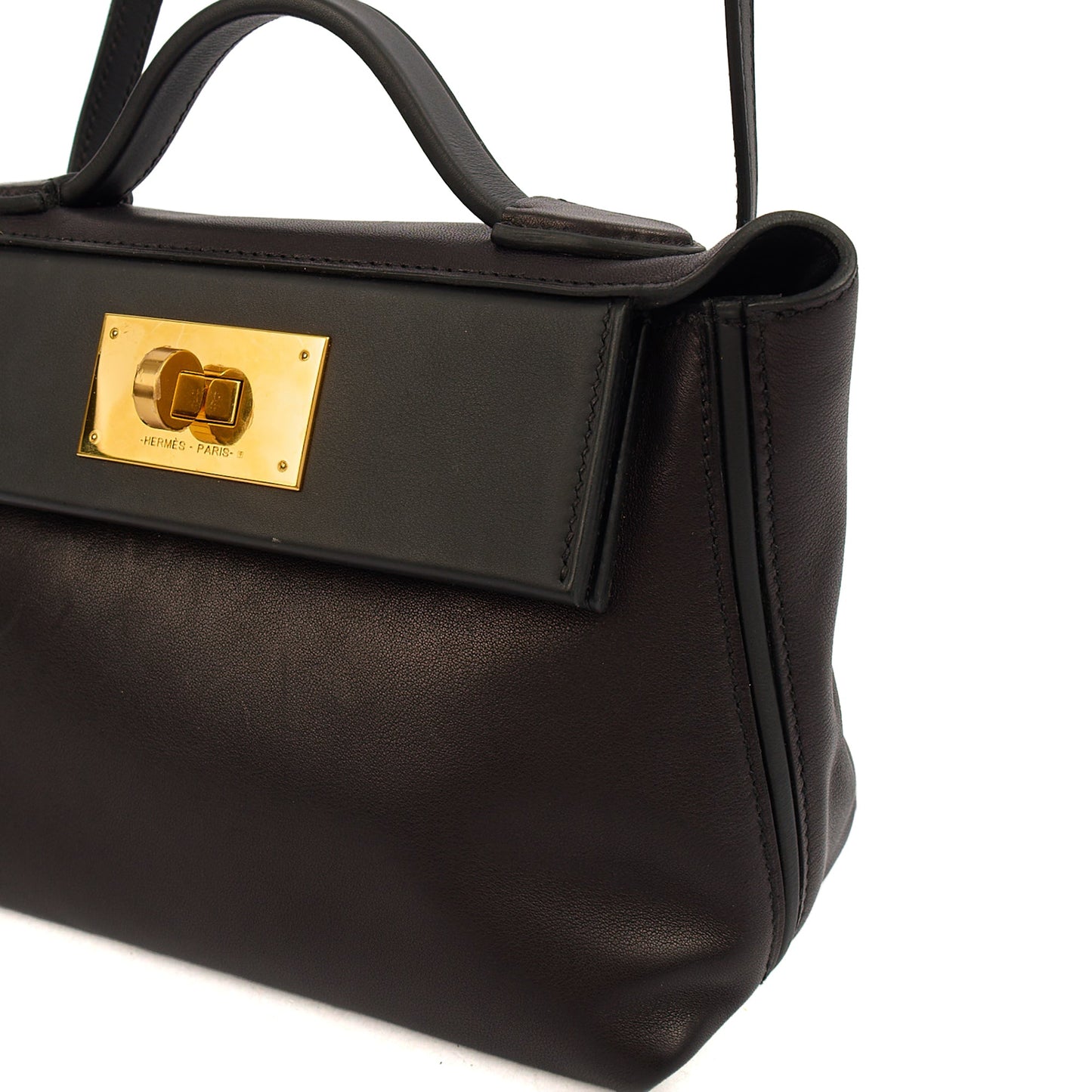 Hermes 24 / 24 - 21 in Black, Swift Leather — Lifestyle View