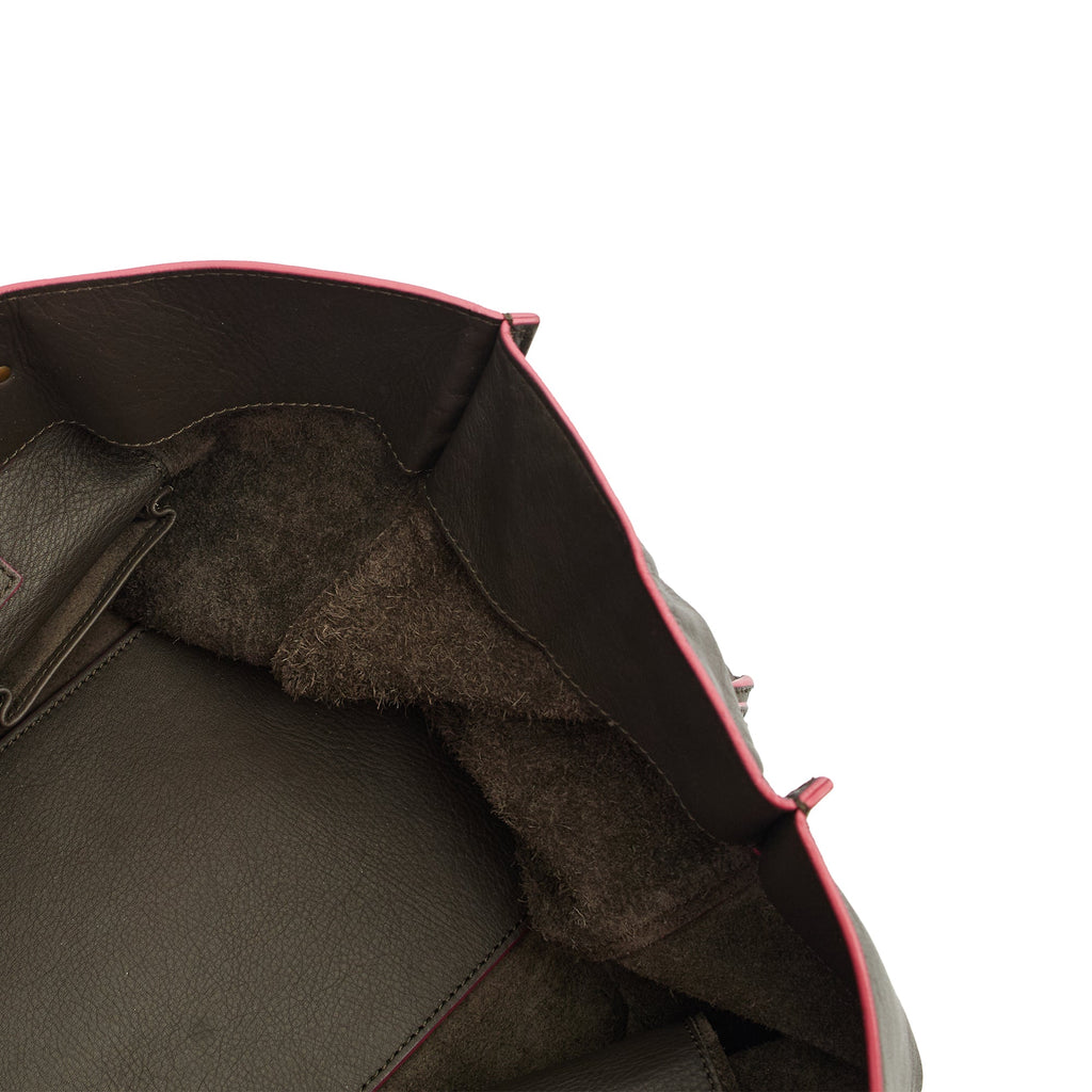Balenciaga Tote Papier A4 Tote in Grey, Leather — Detail View