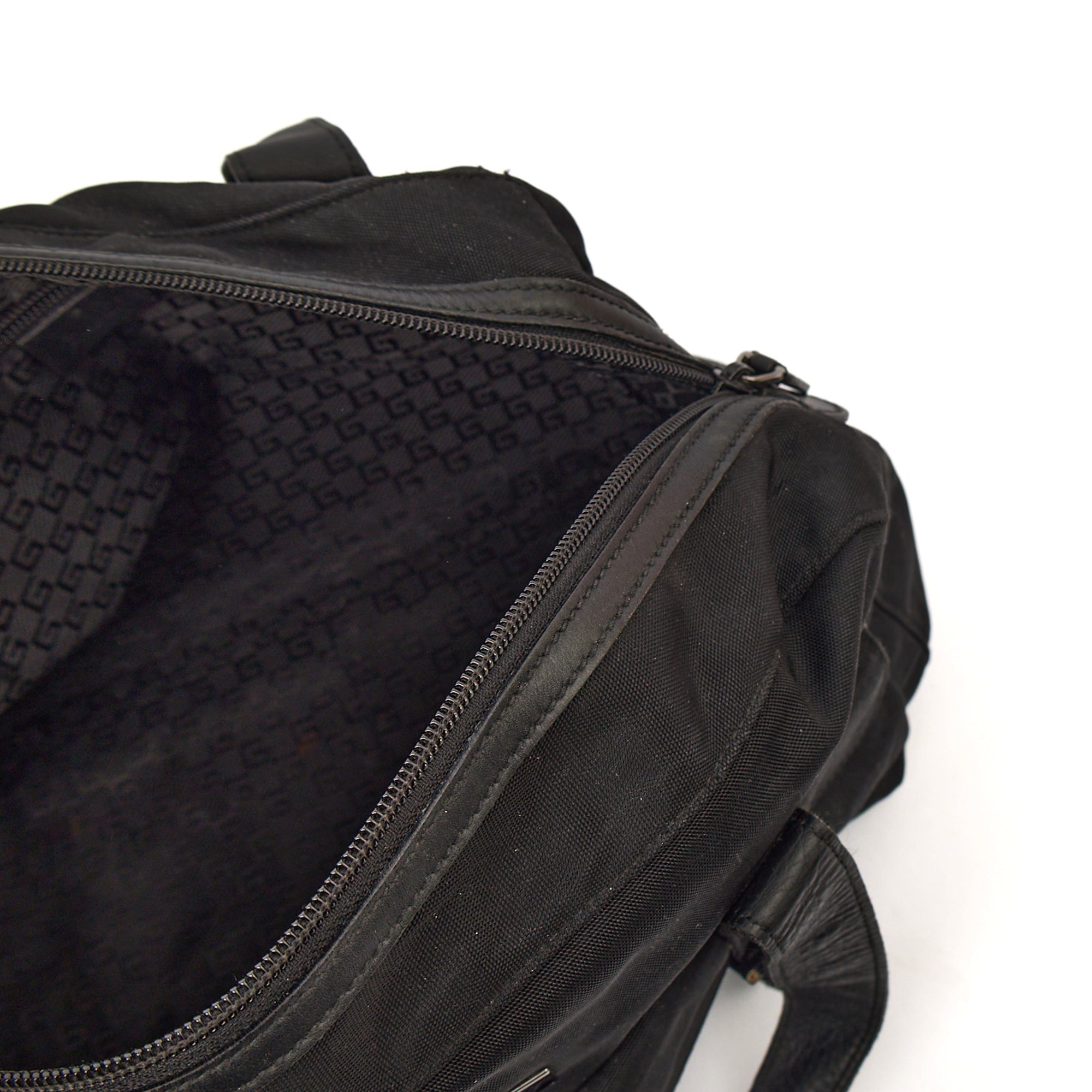 Gucci Tote Canvas Tote in Black, Fabric — Lifestyle View