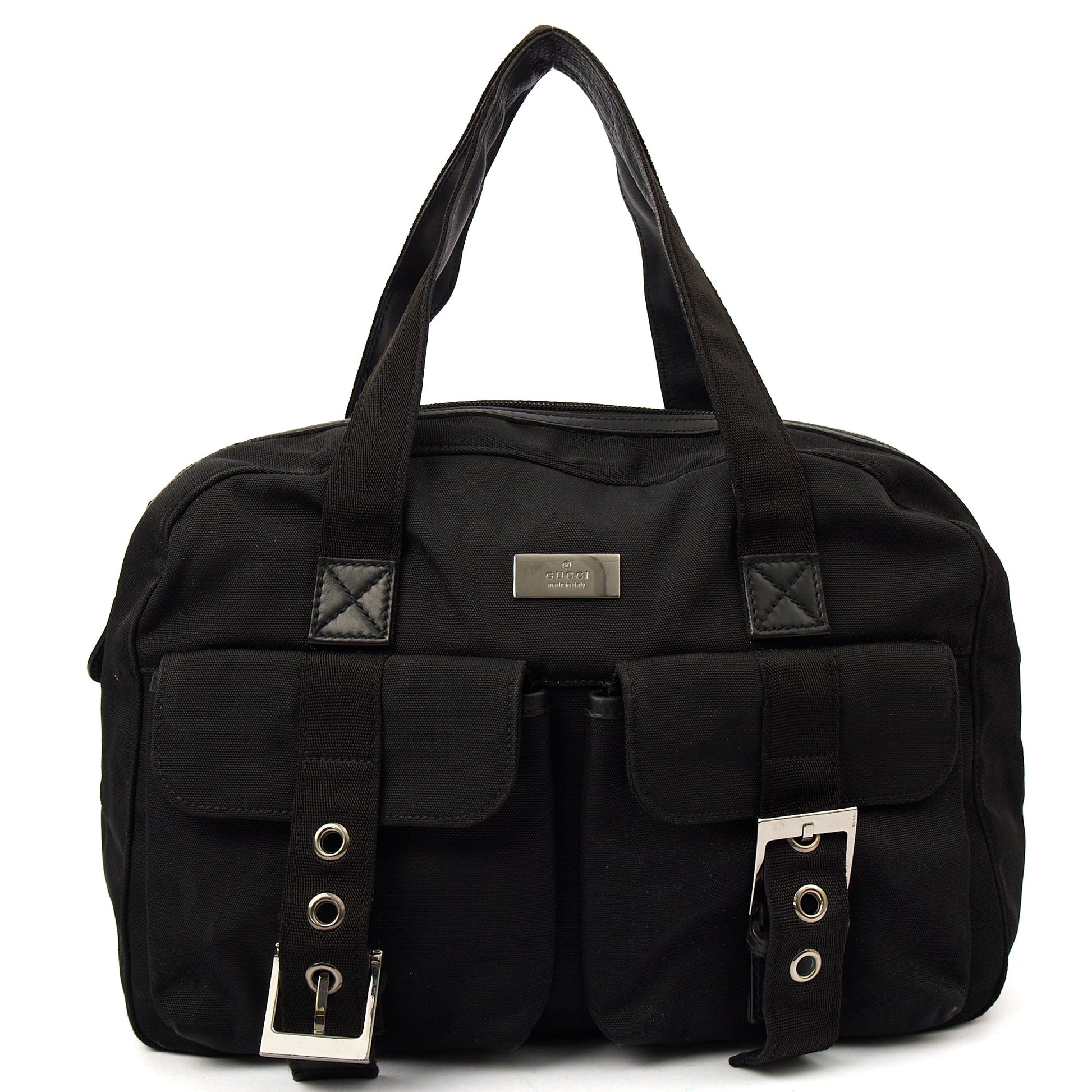 Gucci Tote Canvas Tote in Black, Fabric — Alternate View 13