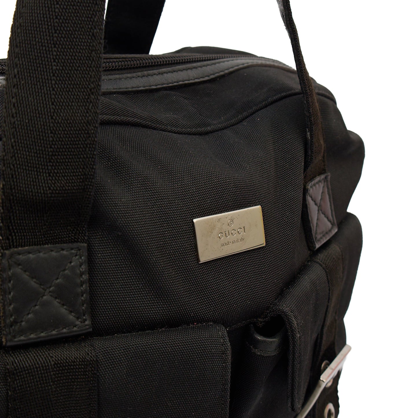 Gucci Tote Canvas Tote in Black, Fabric — Alternate View 8