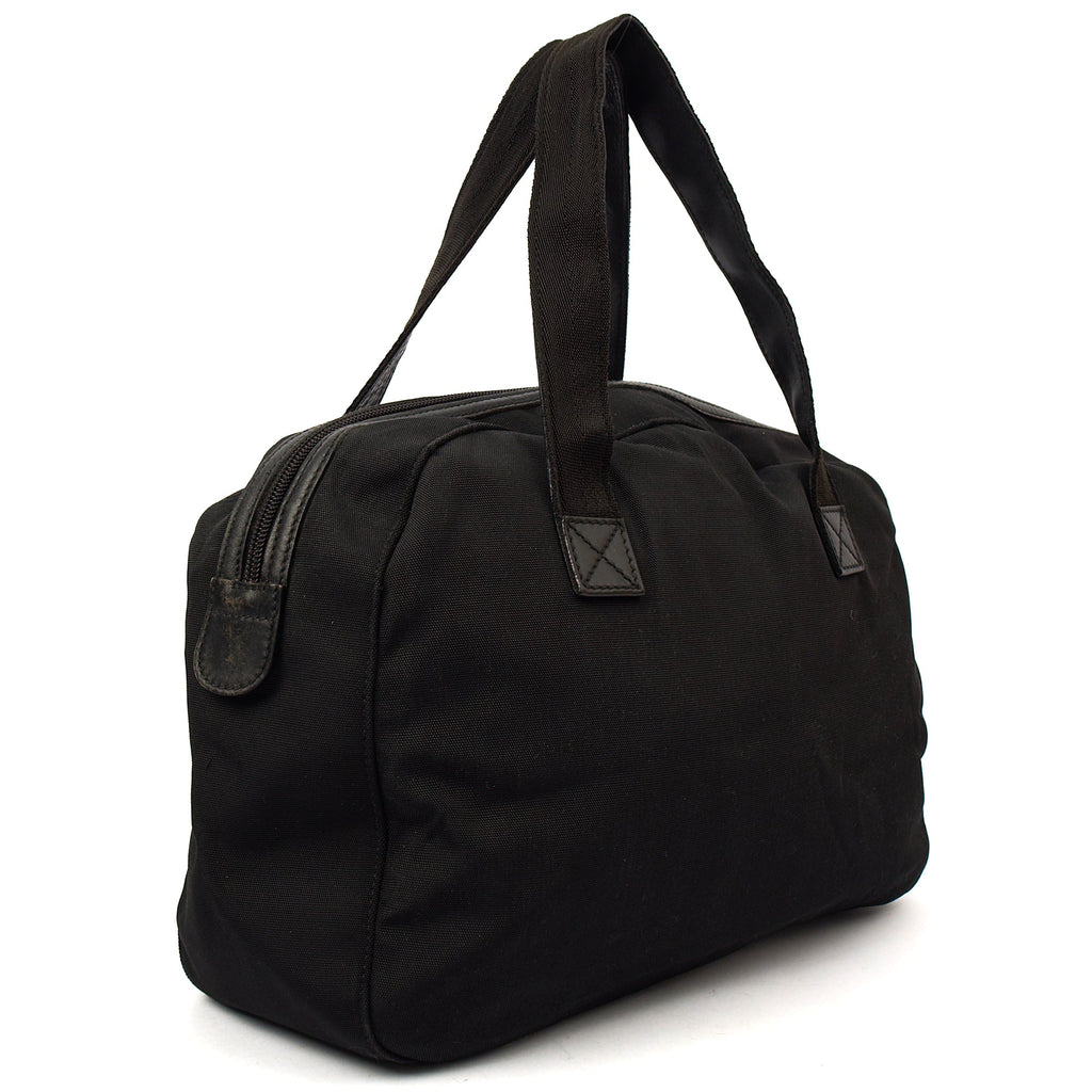 Gucci Tote Canvas Tote in Black, Fabric — Back View
