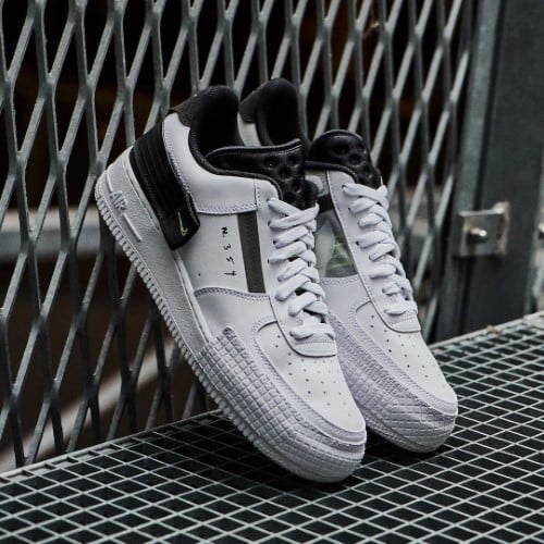 Nike Air Force 1 Low Drop Type White Black Volt