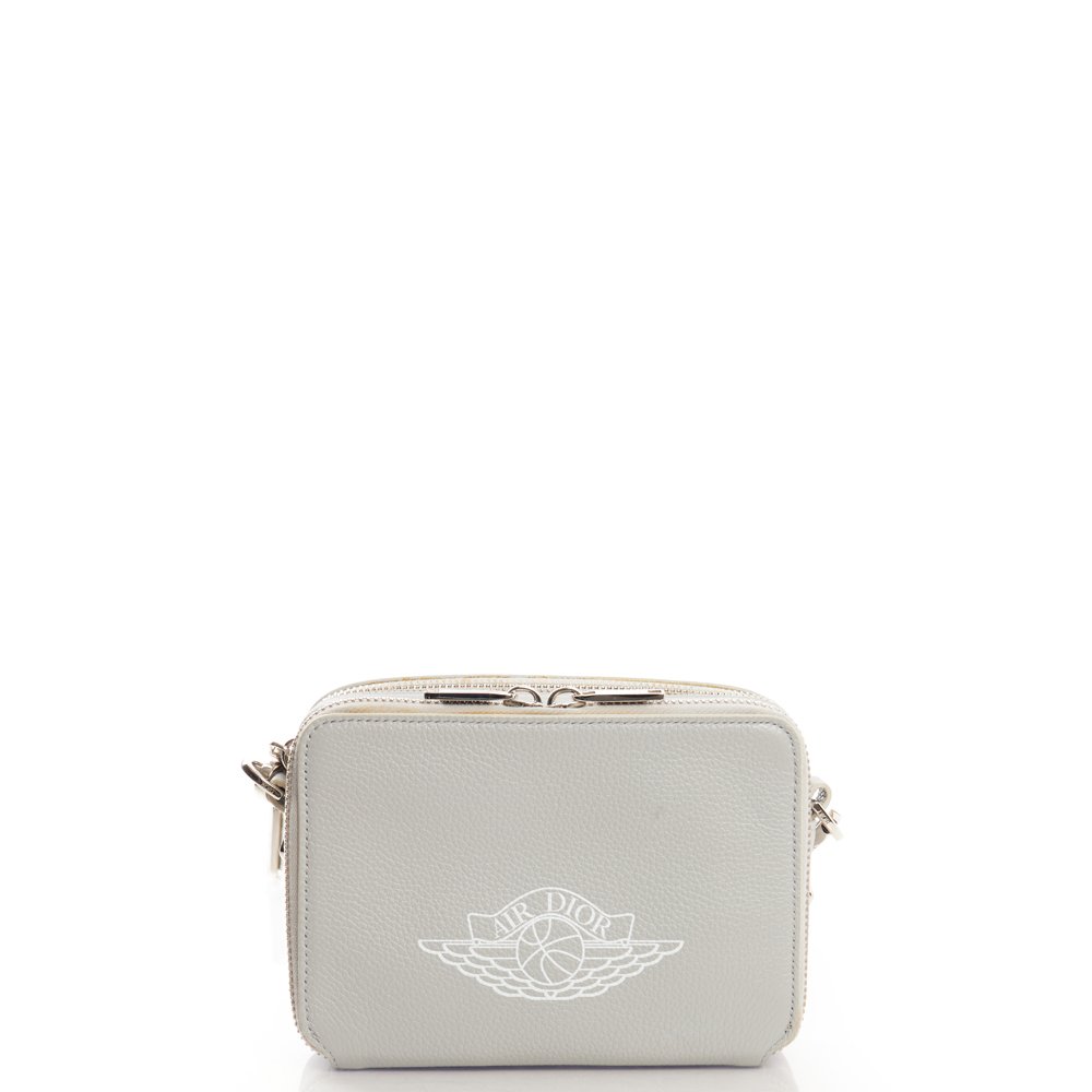 Christian Dior Cross Body Dior X Jordan Wings Messenger Bag in White, Calfskin — Alternate View 11
