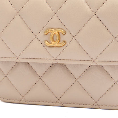 Chanel Cross Body Pearl Crush Square Flap Bag - Mini in Cream, Lambskin Leather — Alternate View 18