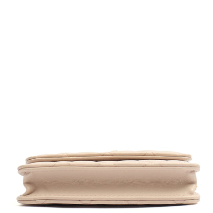 Chanel Cross Body Pearl Crush Square Flap Bag - Mini in Cream, Lambskin Leather — Alternate View 15