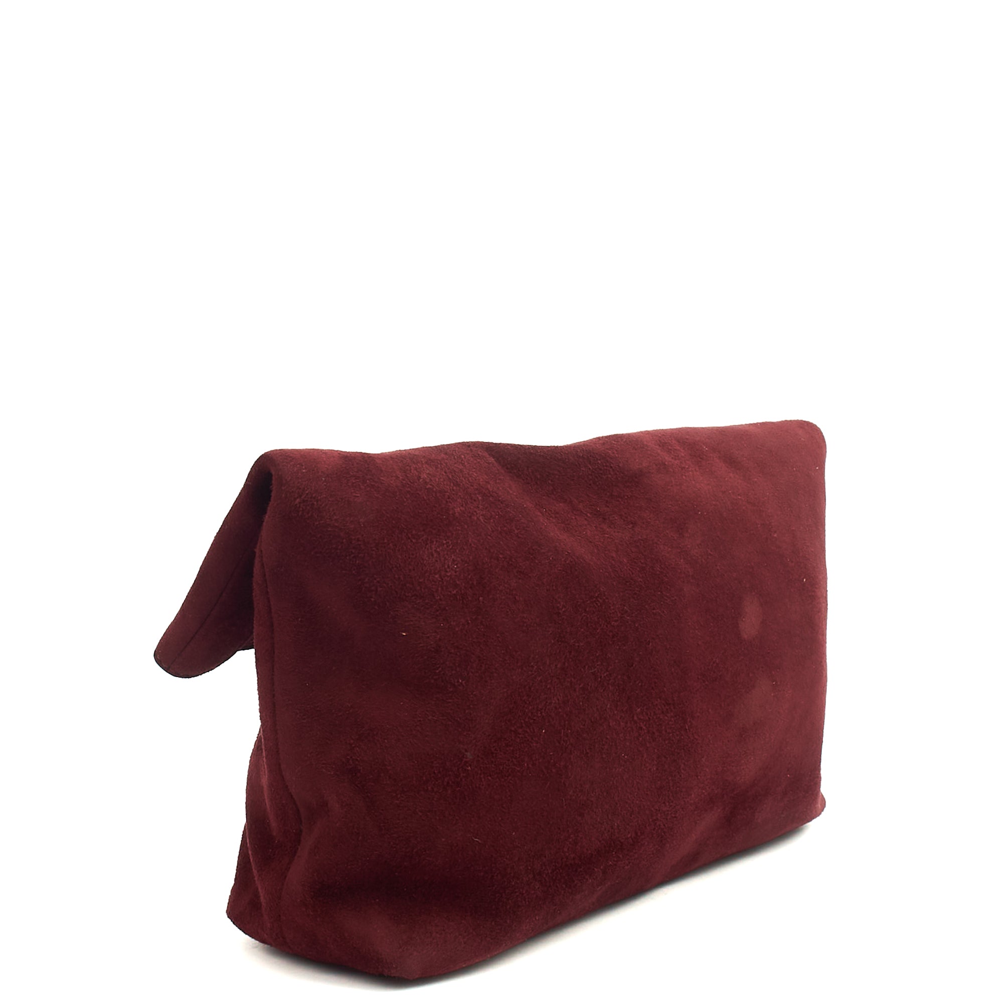 Mulberry Clutch Bayswater Clutch in Red, Suede — Side View