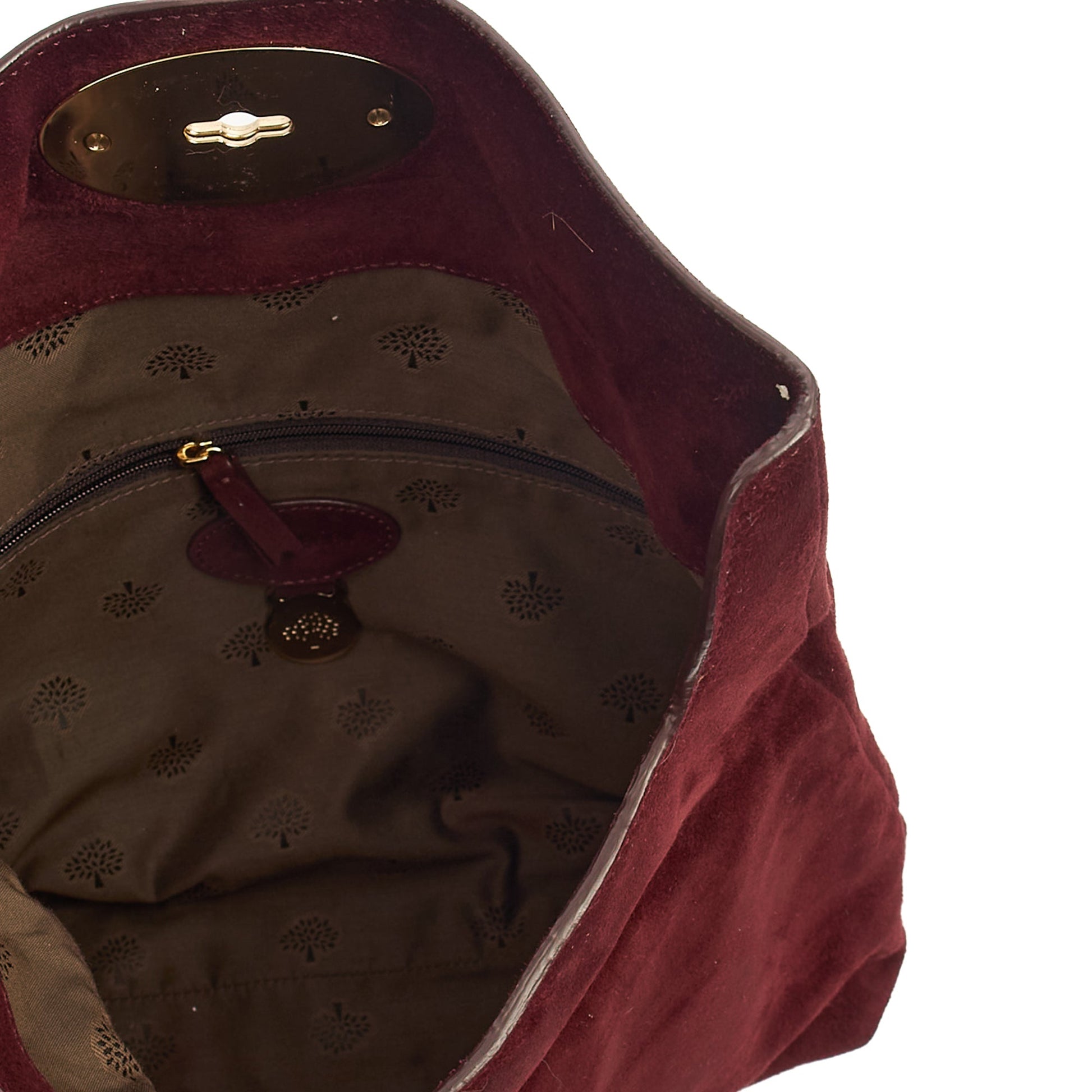 Mulberry Clutch Bayswater Clutch in Red, Suede — Alternate View 11