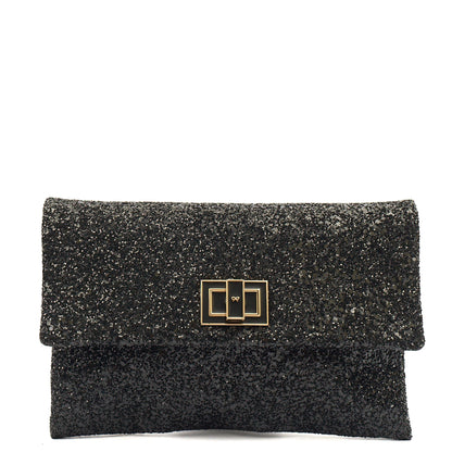 Anya Hindmarch Clutch Clutch in Black, Other — Front View